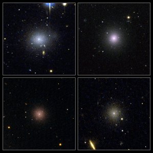Imagenes de cuatro galaxias enanas del cúmulo de Perseo Photo: ESA/NASA